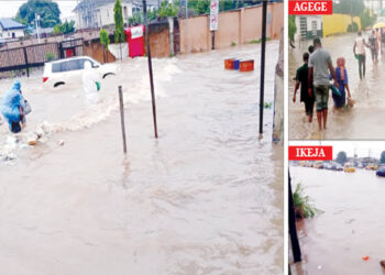 Yadda ruwan Sama na tsawon sa’a 10 ya ruguza kasuwa da gideji a Legas
